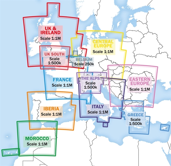 Air Million VFR Karte Alpen 2024