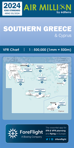 Air Million VFR Chart Greece North & South 2024