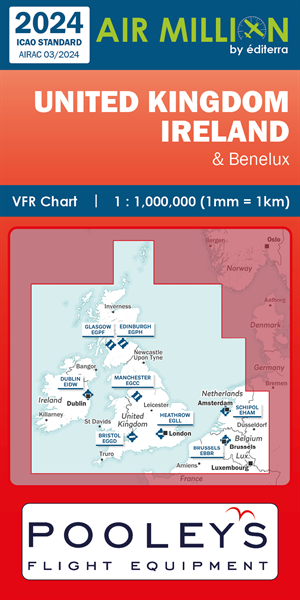 Air Million VFR Chart United Kingdom & Ireland 2024