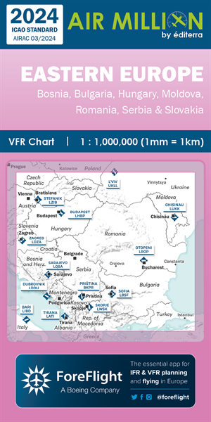 Air Million VFR Chart Eastern Europe 2024