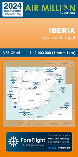 Air Million VFR Chart Spain / Portugal 2024