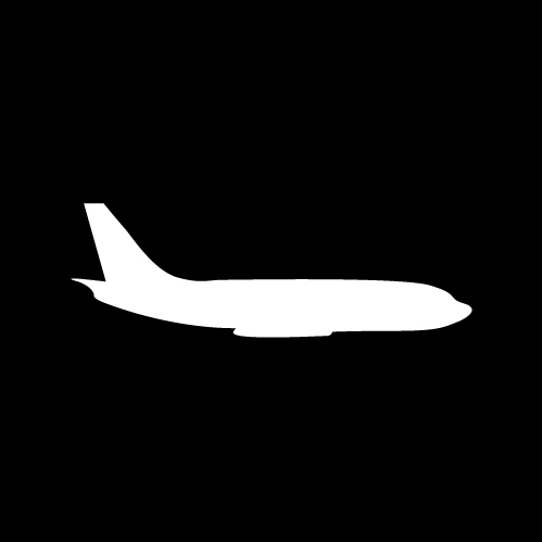 Stickers aircraft "Boeing 737", white