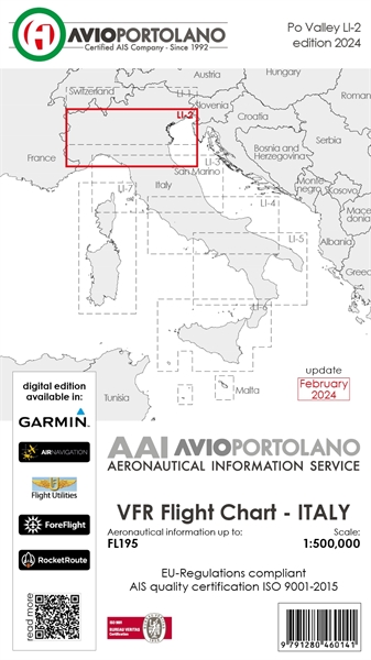 Avioportolano VFR Chart Italy LI-2