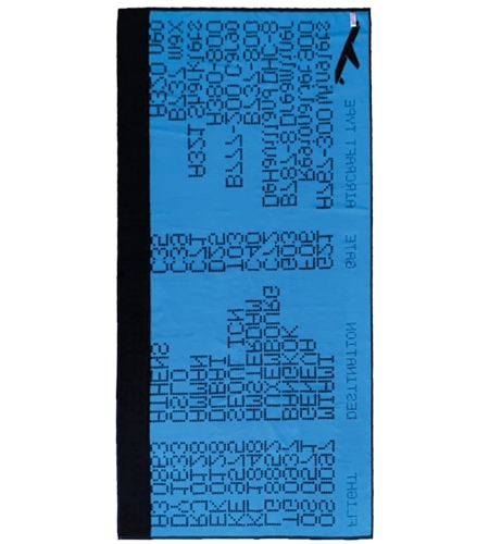 Bath Towel Departure Screen, blue