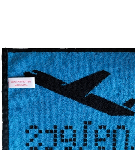 Bath Towel Departure Screen, blue