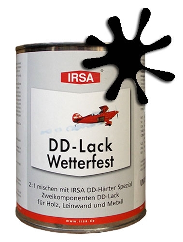 DD-Lack schwarz, 1 Liter