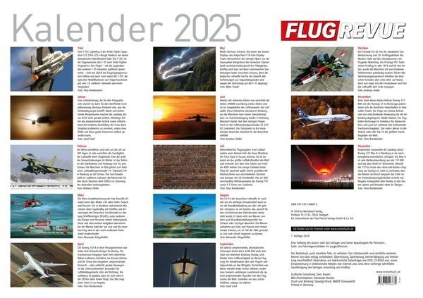 FLUG REVUE Calendar 2025