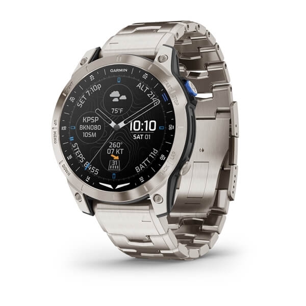 Garmin D2 Mach 1 Pilotenuhr, Titanium Armband