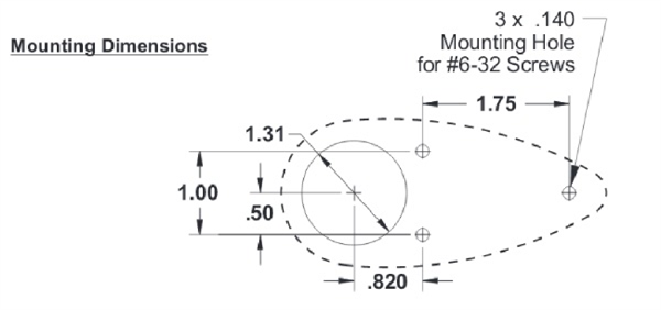 Wing Position Light  Cover (red, glas)