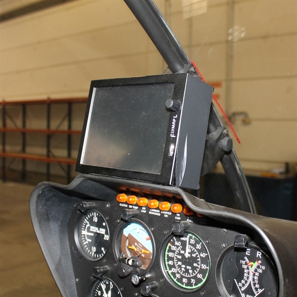 GPS and tabelt holder for Robinson helicopter, carbon