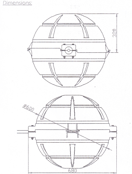 Spherical Day Marker, Ø 600 mm