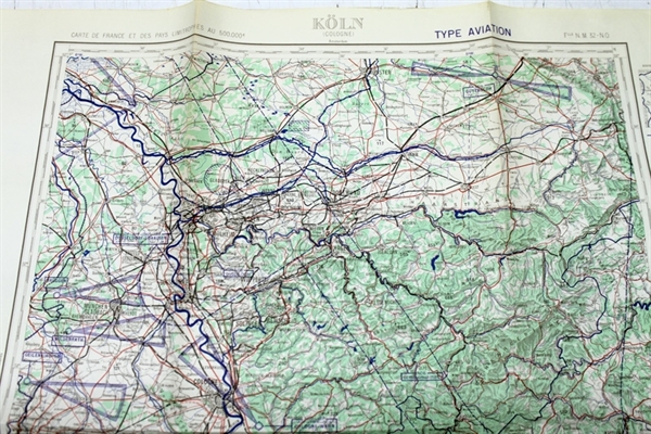 Historische Karte Köln 1954