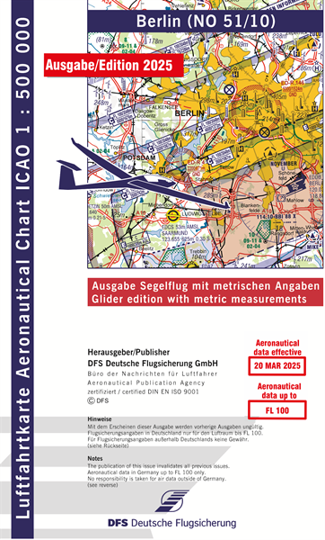 ICAO Karte Berlin Segelflug