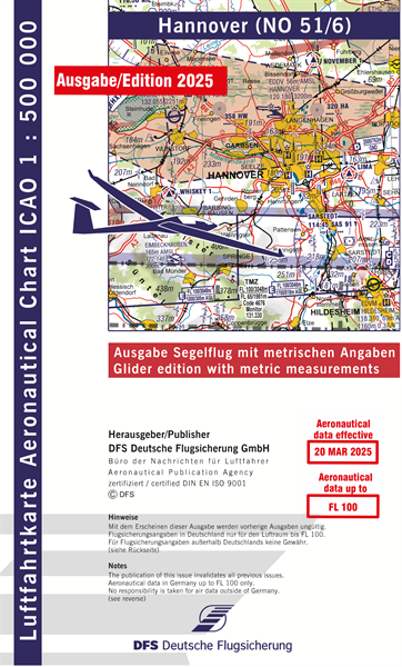 ICAO Karte Hannover Segelflug