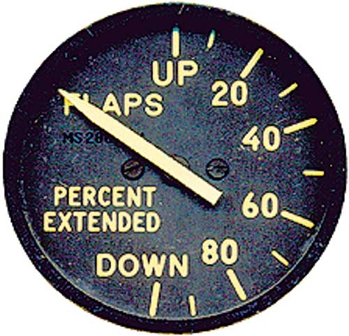 Flap Position Indicator, Dekoinstrument