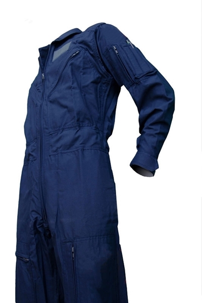 Piloten-Overall Nomex® blau, mit Epaulette