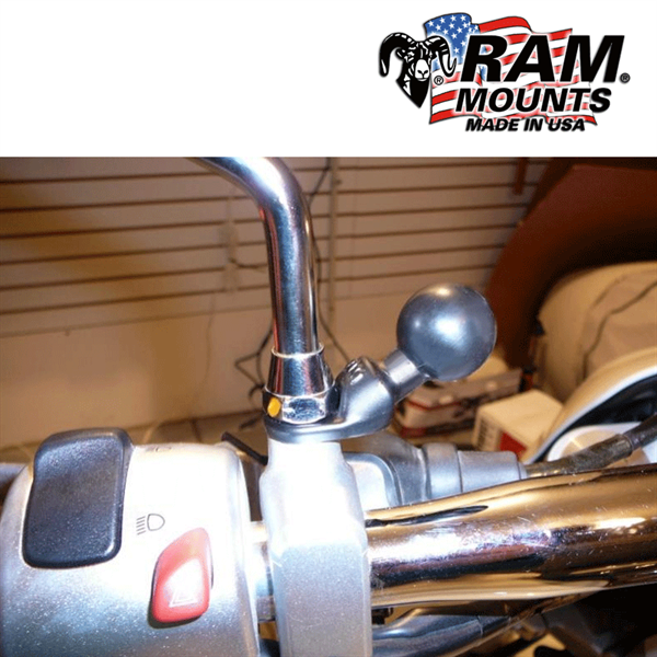 Luftfahrtkarten, Headsets, Flugfunk - RAM MOUNT Motorrad Basisplatte  (B-Kugel)