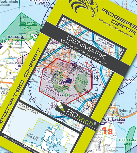 Rogers Data VFR Chart Denmark