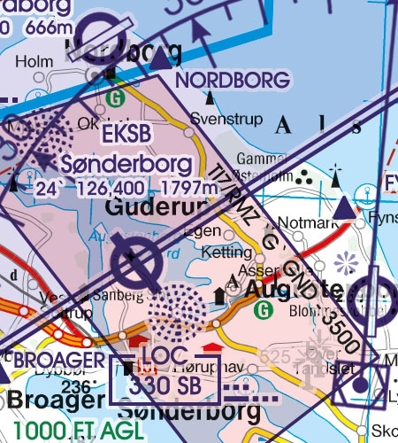 Rogers Data VFR Chart Denmark