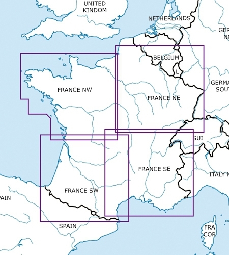 Rogers Data VFR Karte Frankreich Nord-Ost 2024