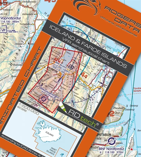 Rogers Data VFR Chart Iceland & Faroe 2024