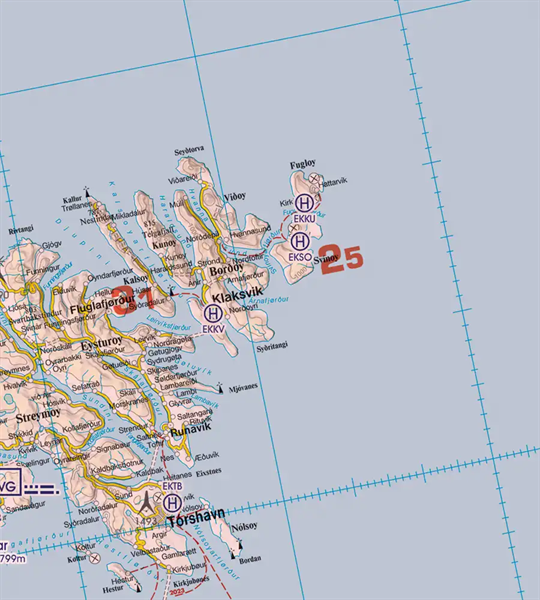 Rogers Data VFR Chart Iceland & Faroe 2024