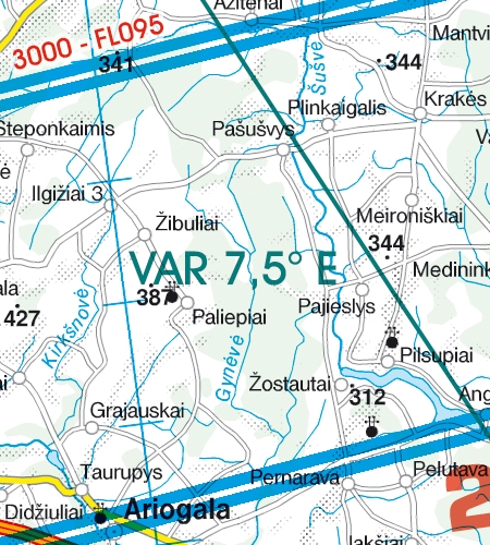 Rogers Data VFR Karte Lettland 2024