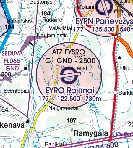 Rogers Data VFR Chart Lithuania 2024