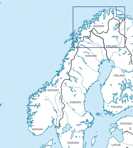 Rogers Data VFR Karte Norwegen Nord 2024