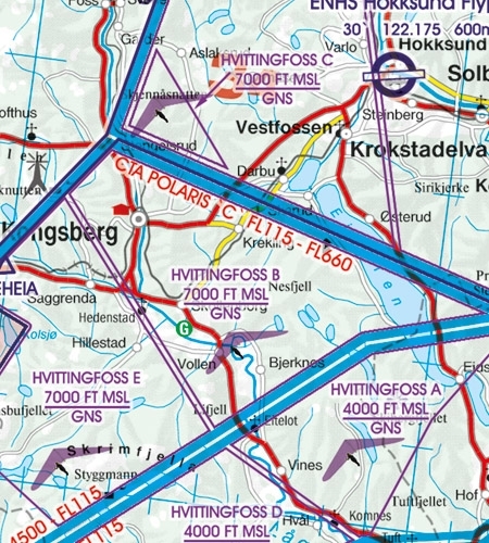 Rogers Data VFR Karte Norwegen Nord 2024