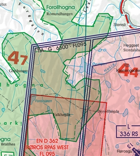 Rogers Data VFR Karte Norwegen Süd 2024