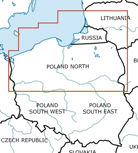 Rogers Data VFR Chart Poland North 2024