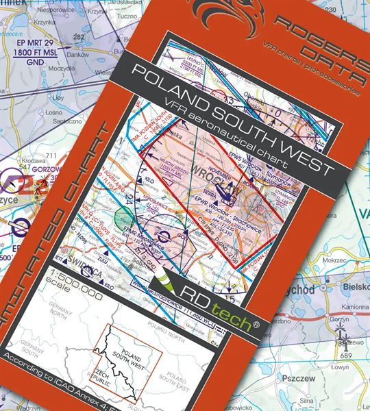 Rogers Data VFR Chart Poland South-West 2024