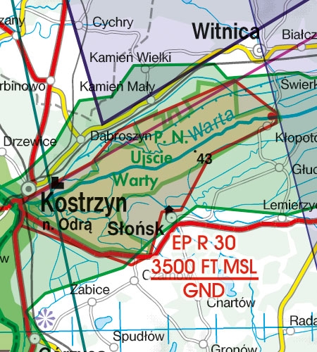 Rogers Data VFR Chart Poland South-West 2024