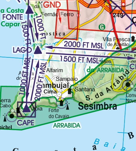 Rogers Data VFR Chart Portugal 2024