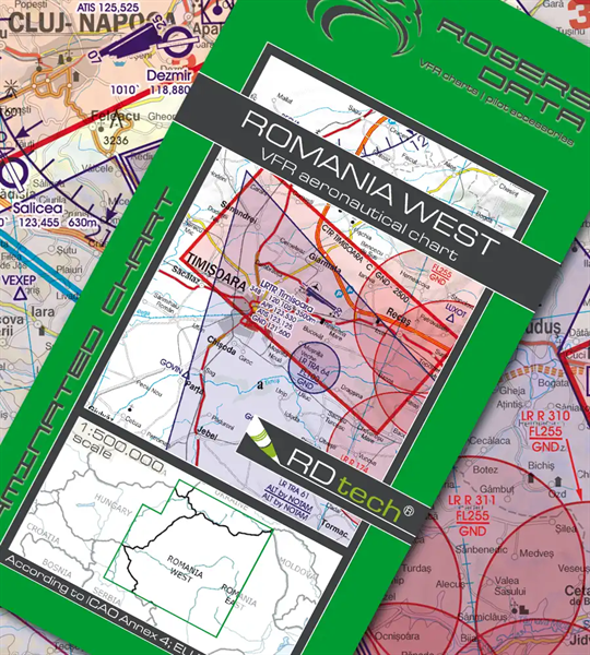 Rogers Data VFR Chart Romania West 2024