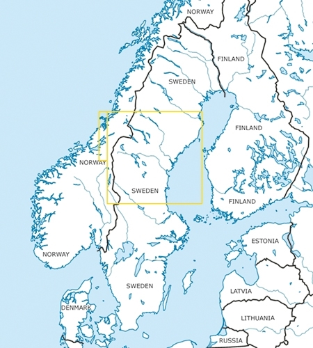 Rogers Data VFR Karte Schweden Center-Nord 2024