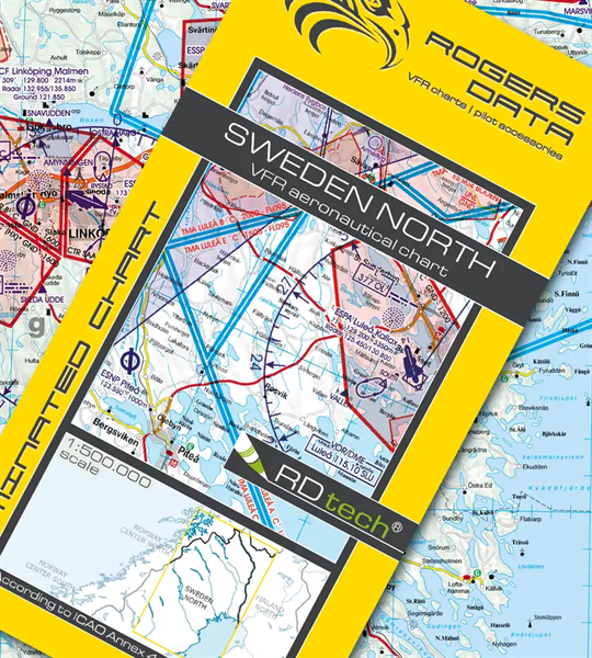 Rogers Data VFR Chart Sweden North 2024