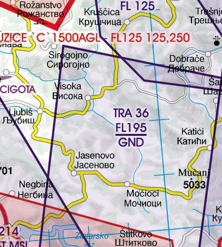 Rogers Data VFR Chart Serbia 2024