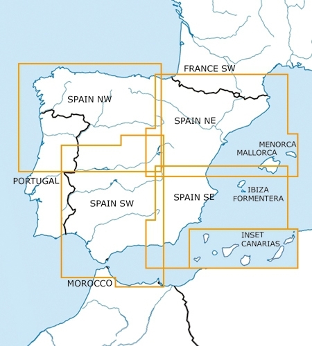 Rogers Data VFR Karte Spanien Süd-West 2024