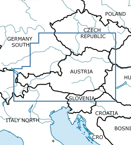 Rogers Data VFR Karte Österreich