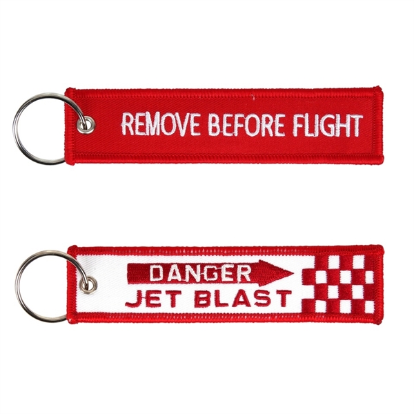 Key Ring REMOVE BEFORE FLIGHT / JET BLAST