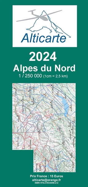 Glider Chart Northern Alps 2024