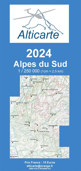 Glider Chart Southern Alps 2024