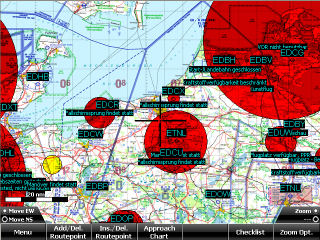 Sky-Map for Android, with ICAO Chart Germany and AIP