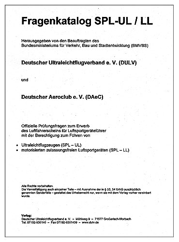 UL-Fragenkatalog, Tragschrauber