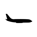 Stickers aircraft "Boeing 737", black