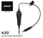 Bose A20 Cable assy - Heli-Version, without Bluetooth, dynamic Mic, coiled cable