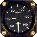 Air Speed Indicator EBF, range 0-150 km/h