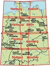 ICAO Chart Germany, 3 sheets combined